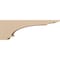 Ekena Millwork 5"W x 30"D x 10"H Thin Hughes Rough Cedar Woodgrain TimberThane Corbel, Primed Tan CORUR05X30X10HUGRCPR - alternate 4